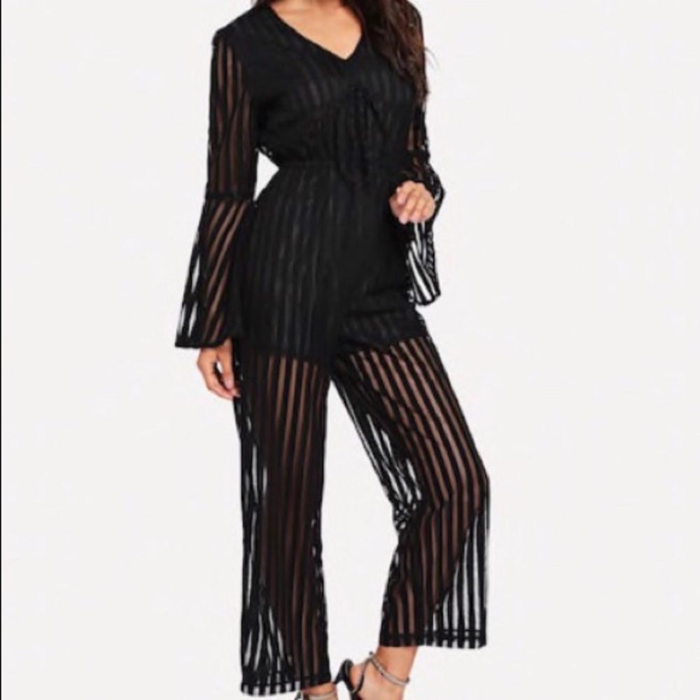🖤 Sheer Jumpsuit 🖤 - Picture 1 of 5